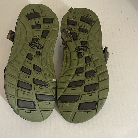 Chaco Unisex Kids Green Brown Strappy Sandal‎ 13 - Picture 5 of 5